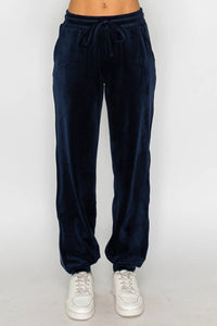 Knit Riot - Velour Track Jogger Pants
