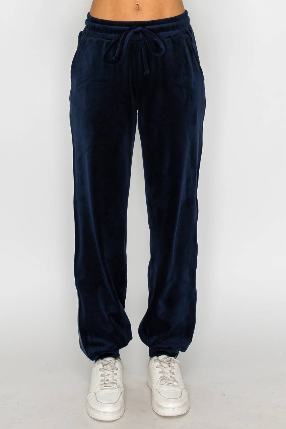 Knit Riot - Velour Track Jogger Pants