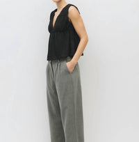 all : row Cora Top in black - women's blouse - detail view