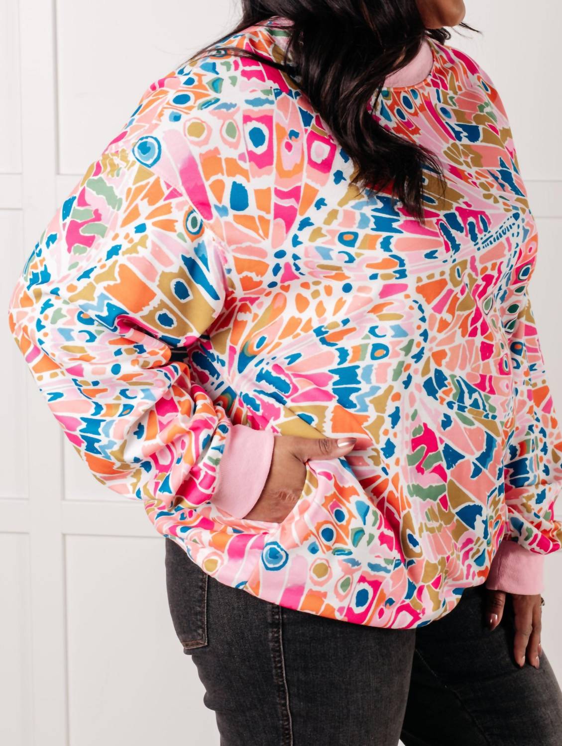 One Eleven North - Confusing Times Abstract Print Pullover