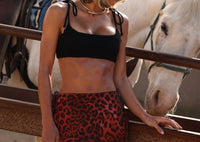 Kulani Kinis - Simple Shirred Tie Crop Top