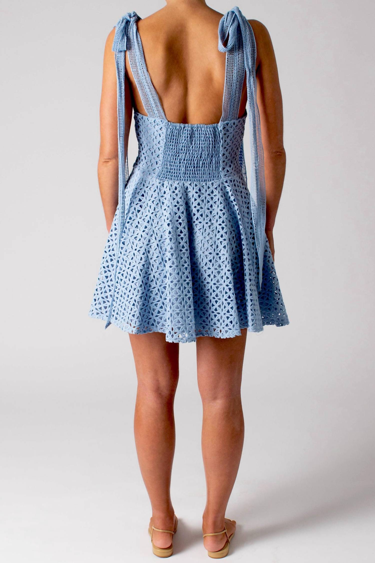 Miguelina - Lily Circle Lace Mini Dress