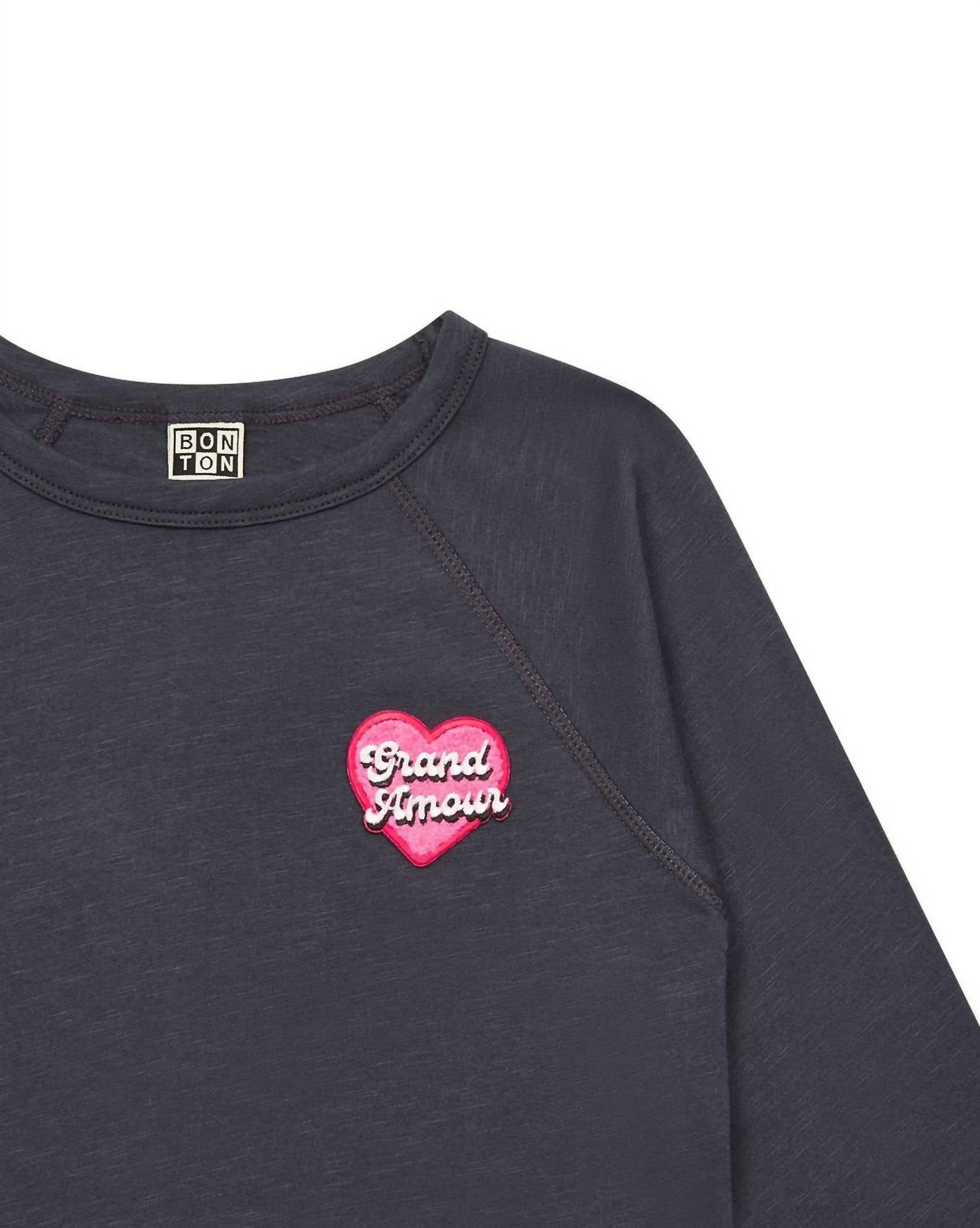 Bonton - Girl's Badge Organic Cotton T-shirt