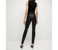 Veronica Beard - Debbie Vegan Leather High Rise Jeans