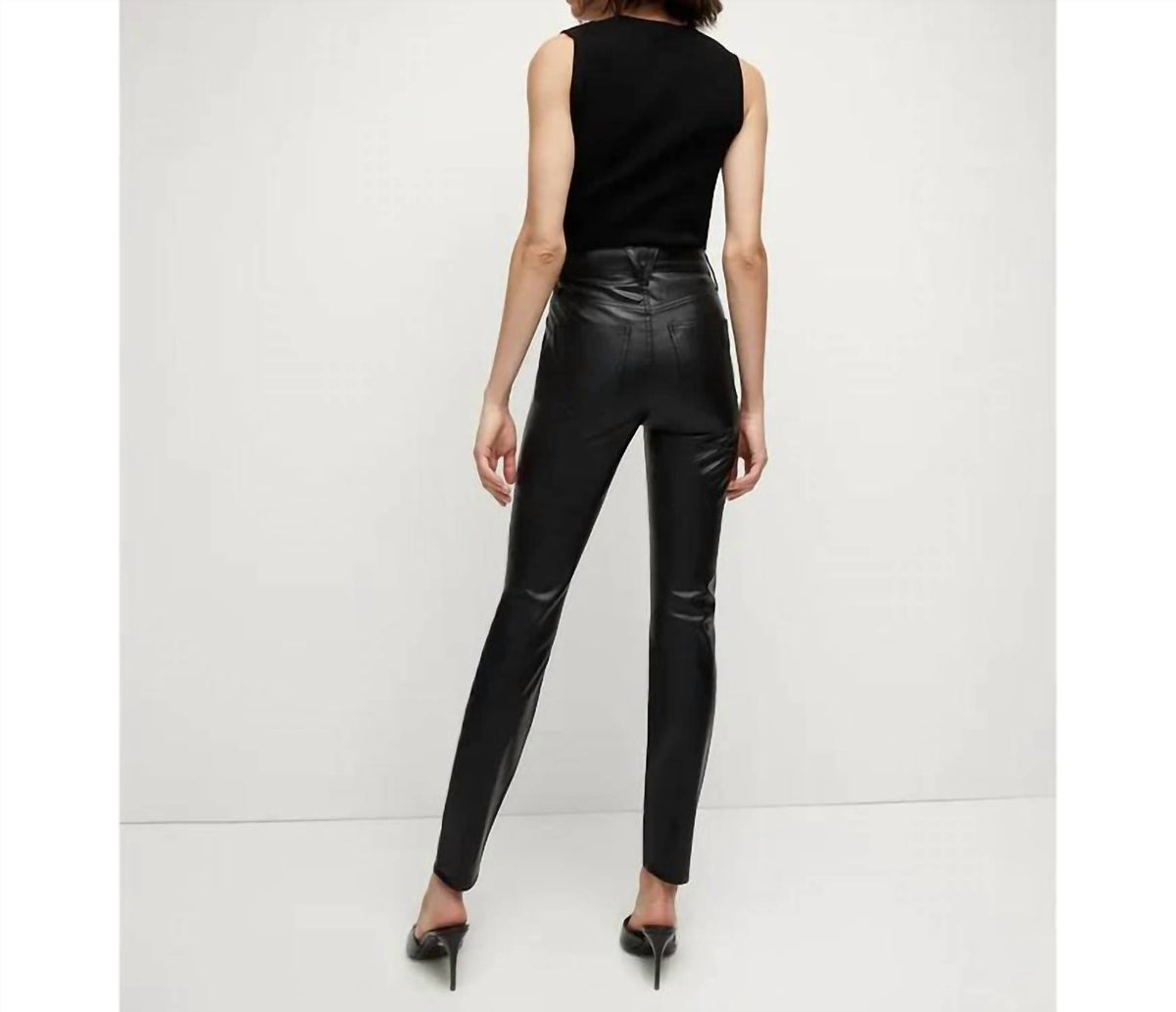 Veronica Beard - Debbie Vegan Leather High Rise Jeans