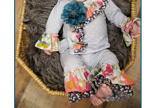 Haute Baby - Baby Girls Gracie's Garden 2 Pc. Criss Cross Set