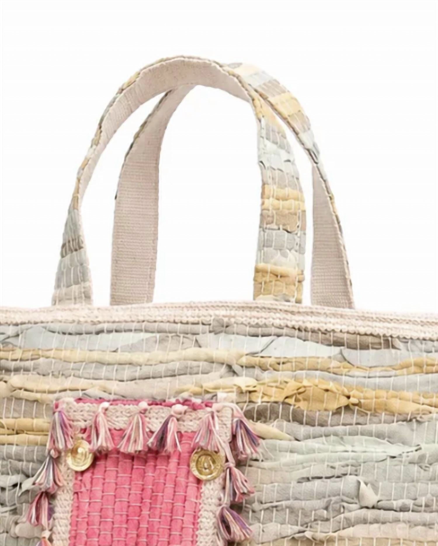 Elektra'S Workshop - Women's Handmade Tassel Tote Bag