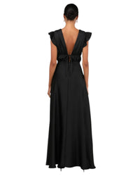 Lulus - Im All Yours Satin ruffle Dress