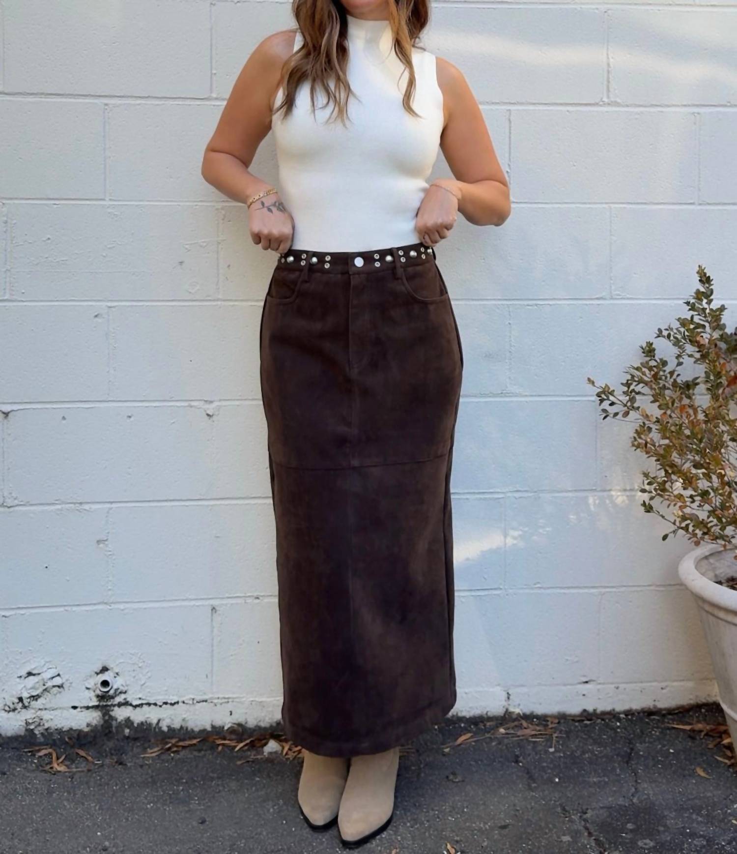 Bailey Rose - Ellianna Embellished Midi Skirt