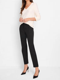 Nic + Zoe Baby Garter V-neck Sweater in classic cream - women's sweater - view 4