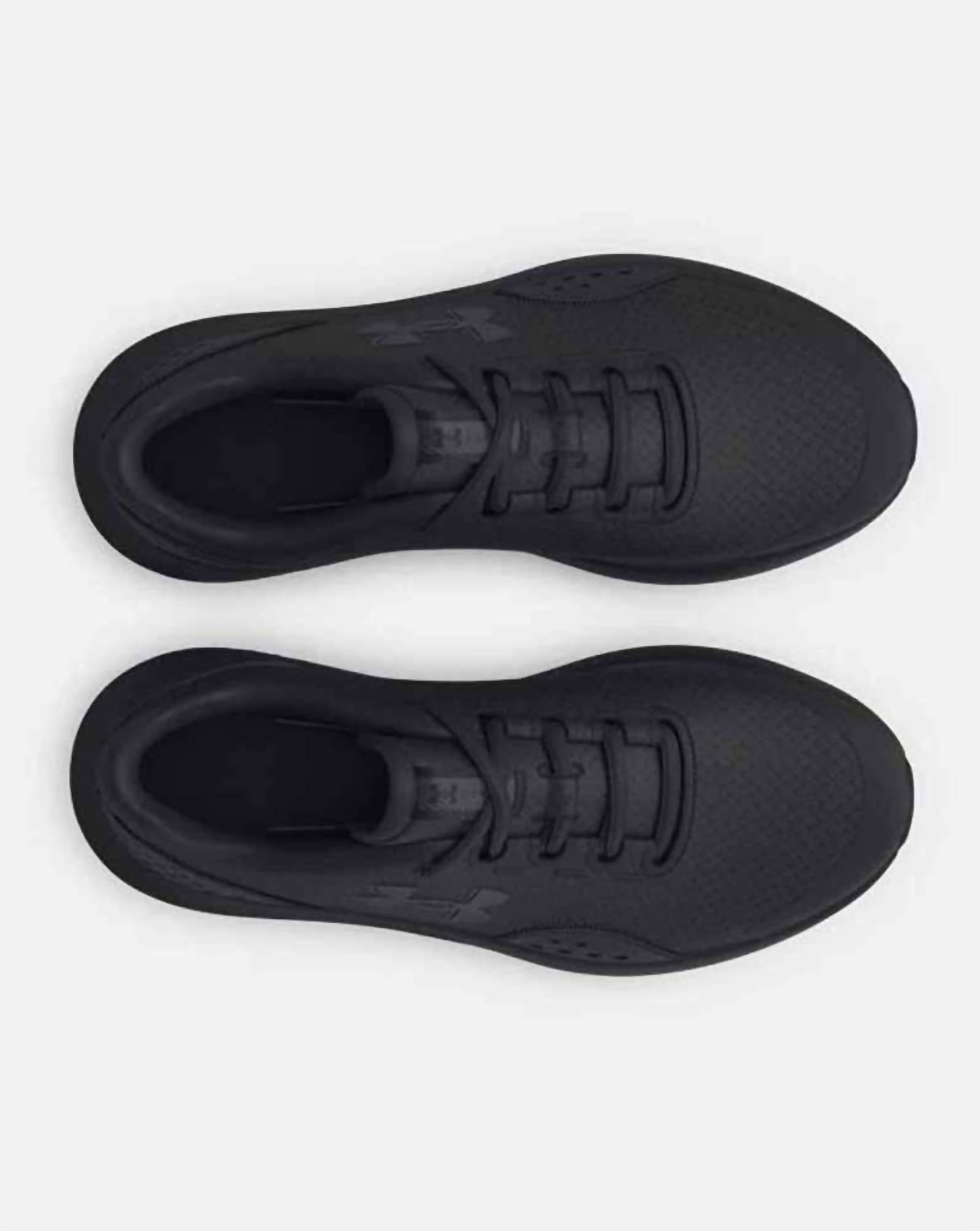 UNDER ARMOUR Boy's Surge 4 Running Shoes in black - kids' sneaker - alternate view