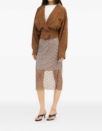 Rotate - Scallop Sequin Midi Skirt