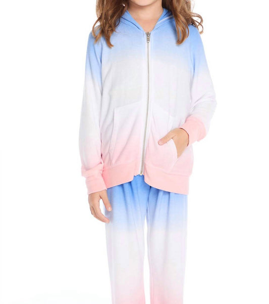 Chaser - Cotton Candy Dip Dye Zip Up Hoodie