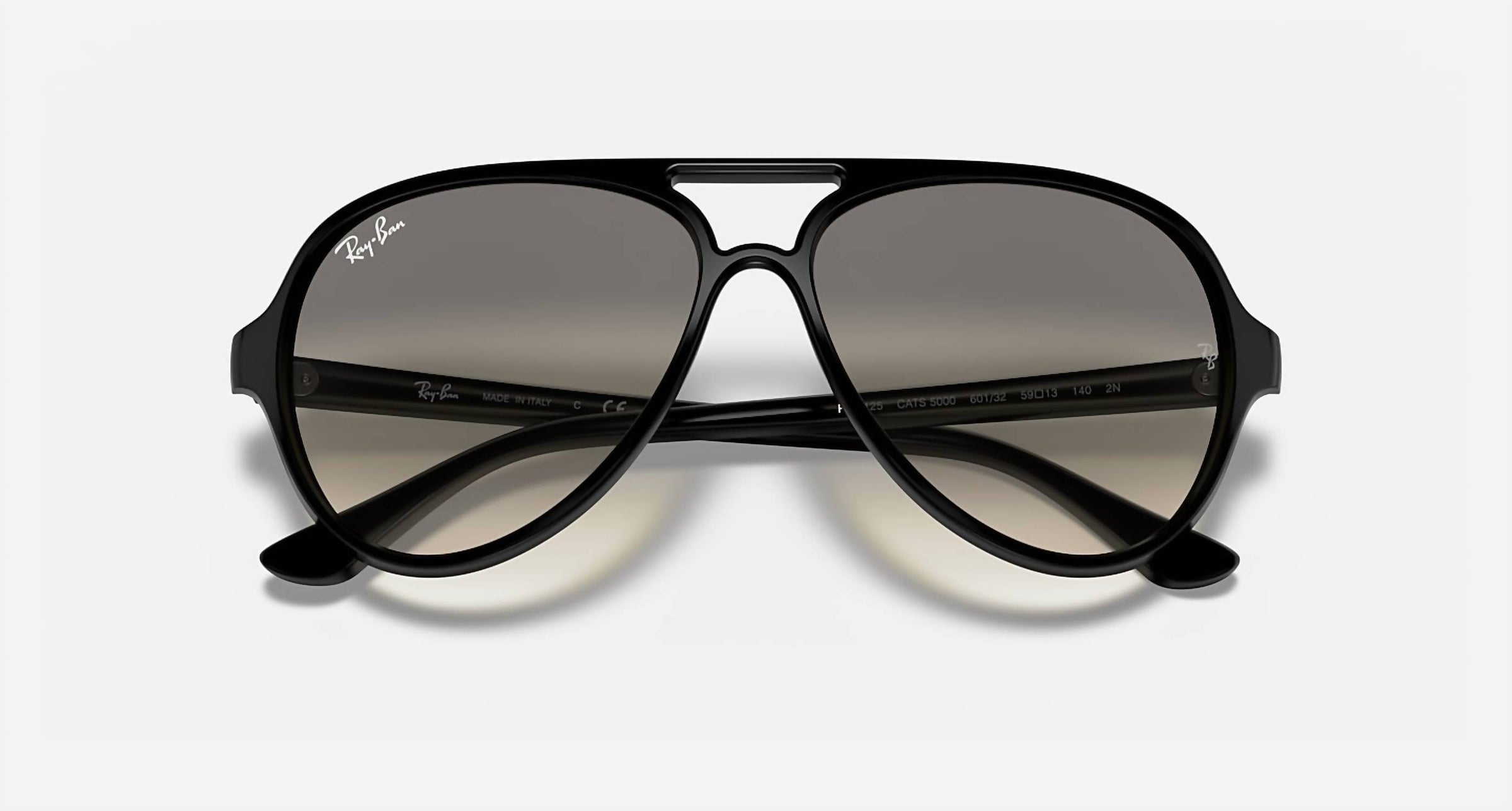 Ray Ban - Men's Rb4125 601/32 Cats 5000 Classic Pilot Sunglasses