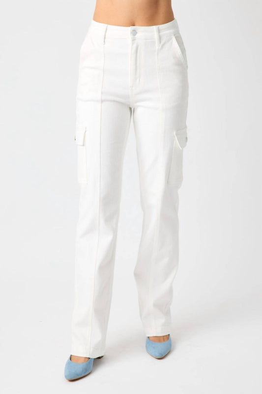 Judy Blue - High Waist Cargo Straight Leg Jean