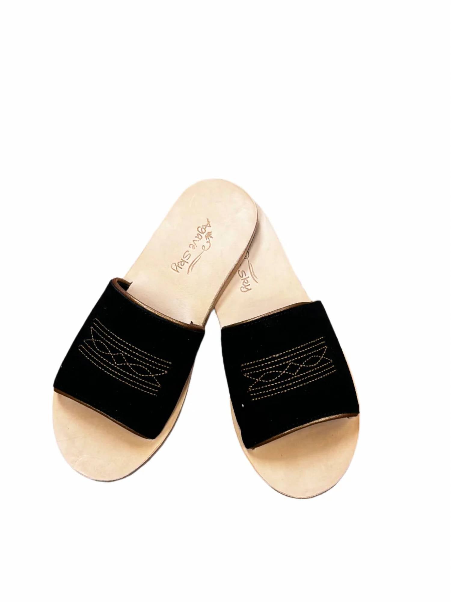 Agave Sky - Women's Nadia Western Hair On Hide Sandals