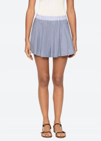 SEA Helmi Striped Shorts in blue - women's shorts