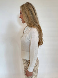 Kinross - Elan Crop Zip Cardigan
