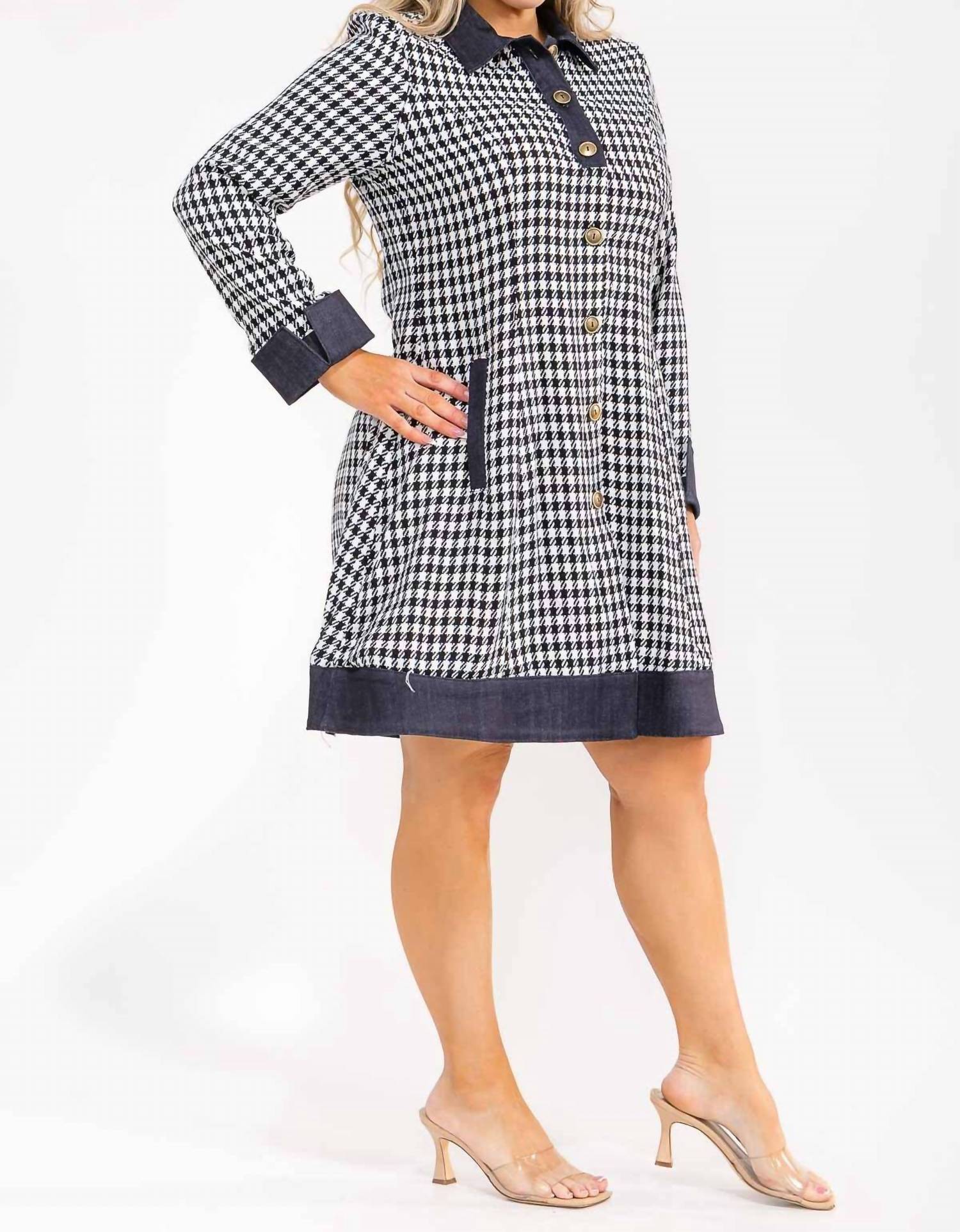 Karen T Design - Plaid Coat Dress