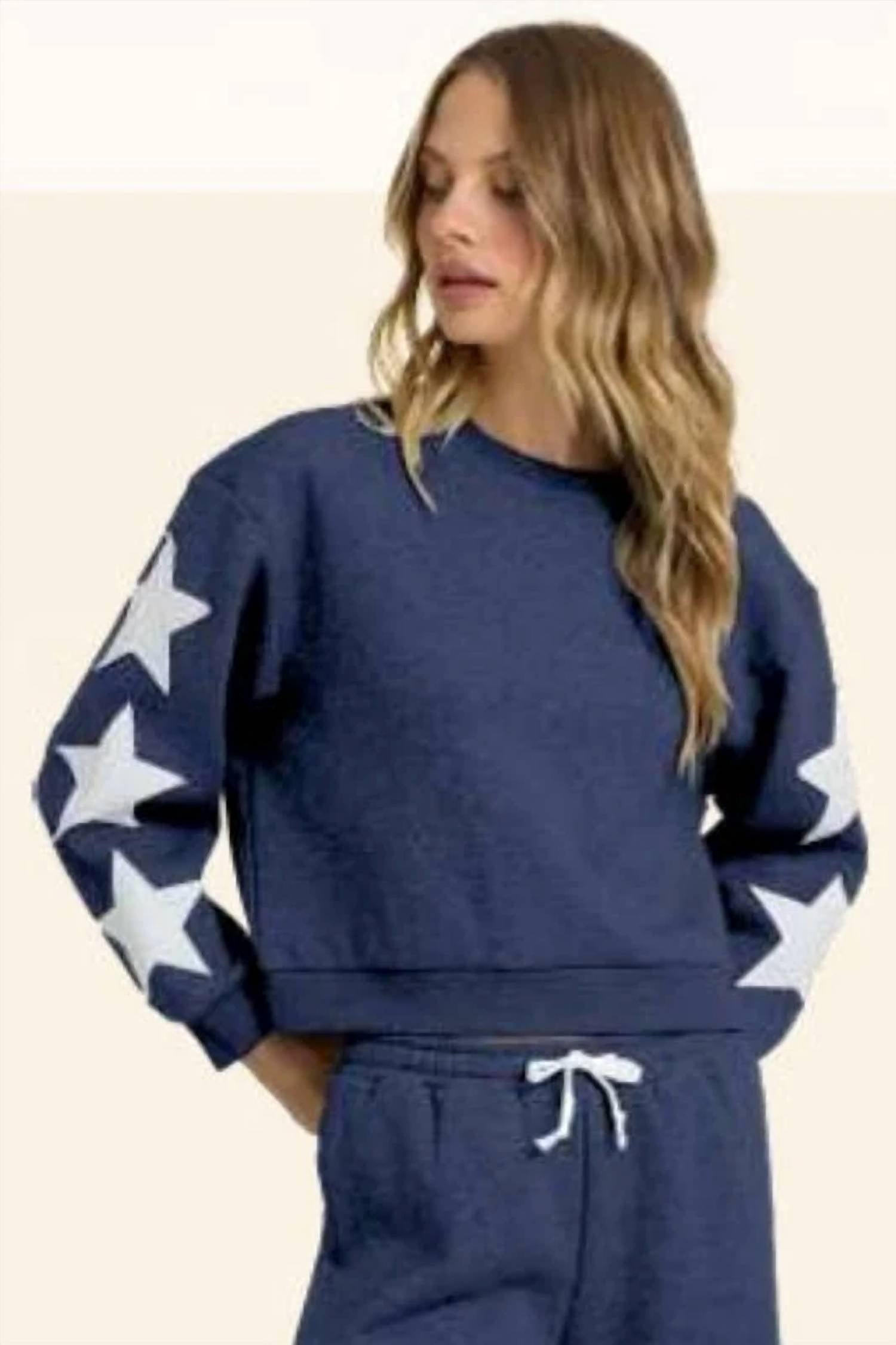 Vintage Havana - Seeing Stars Spring Fleece Sweatshirt