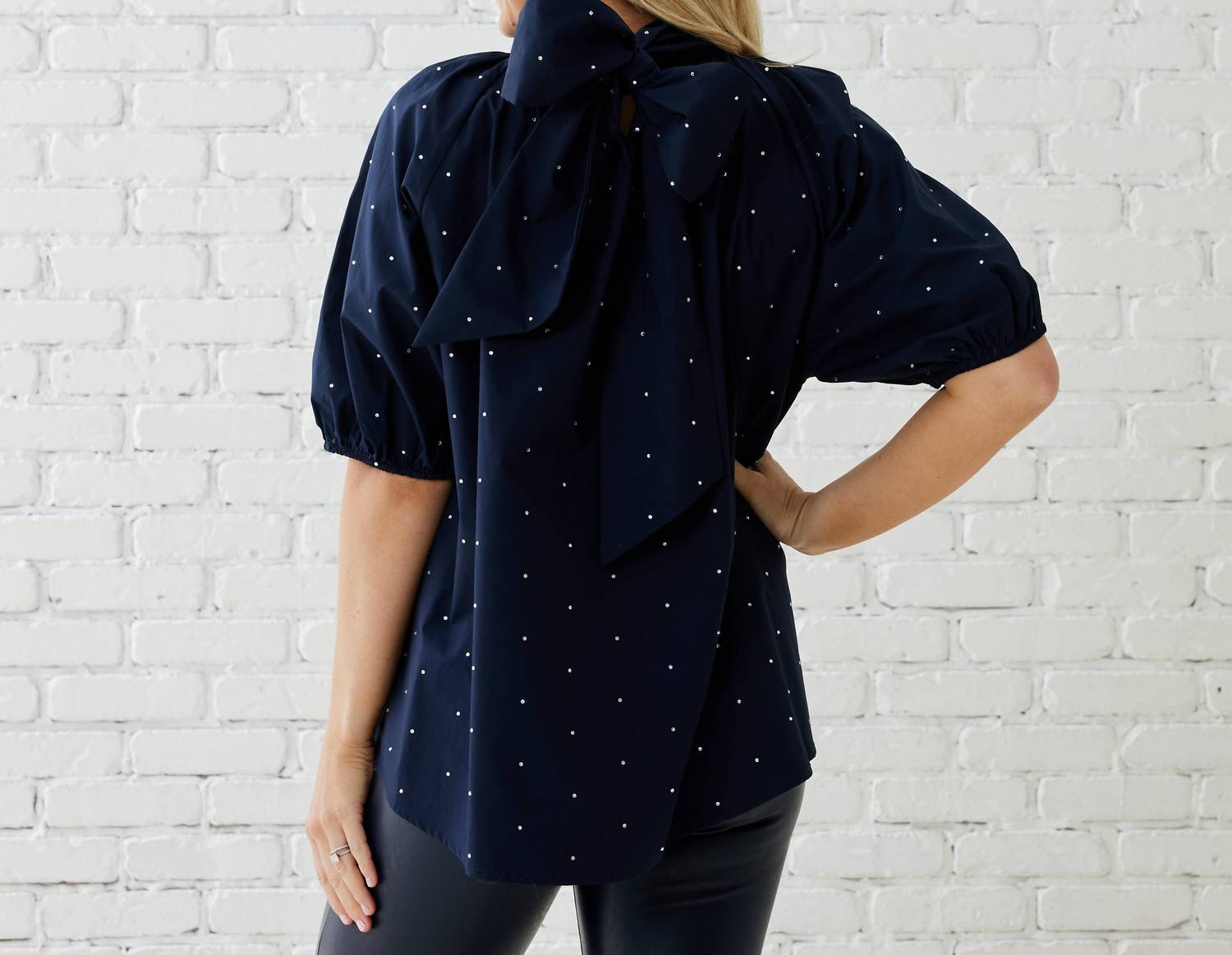 Caryn Lawn - Ryan Bow Sparkle Top