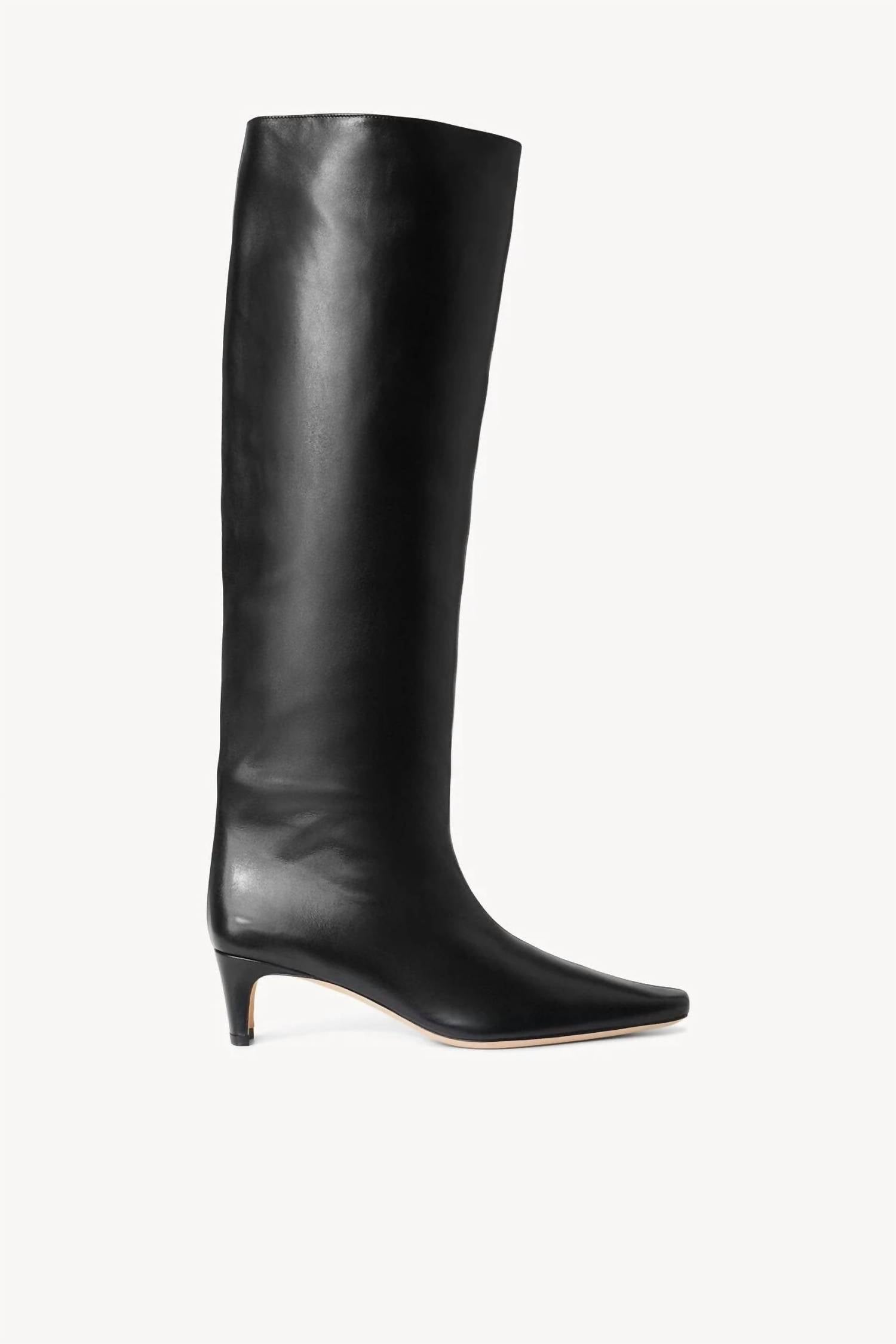 Staud - Women's Wally Leather Knee Boots