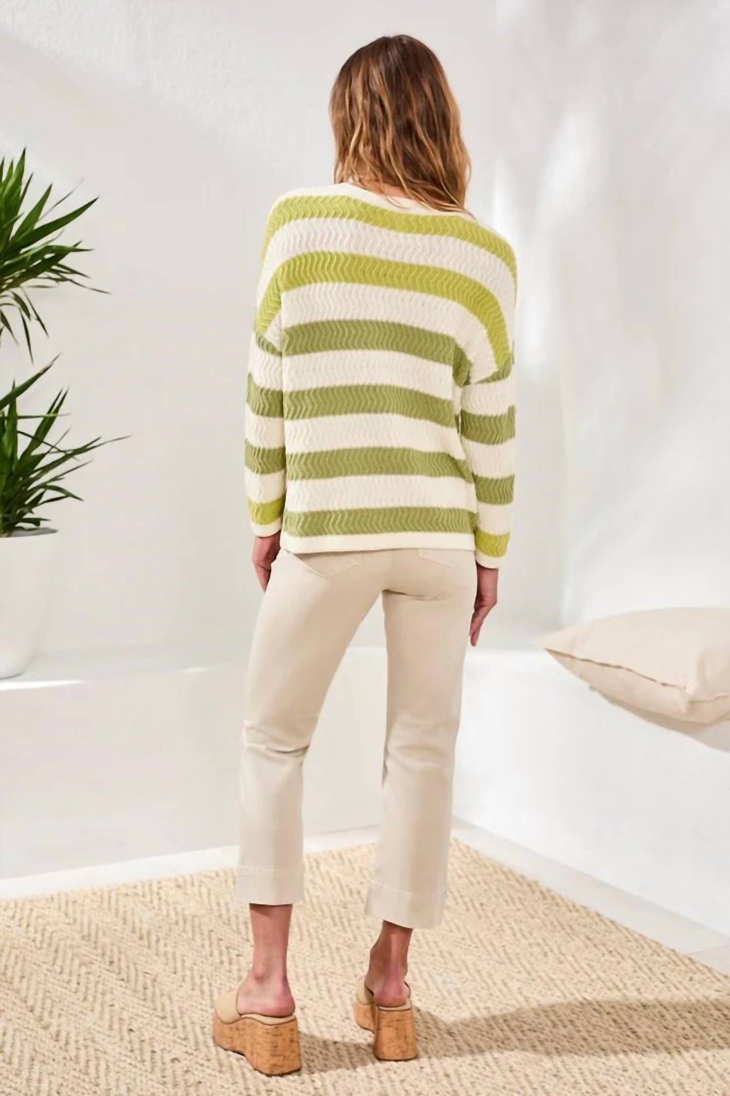 Tribal - Crew Neck Drop Shoulder Sweater