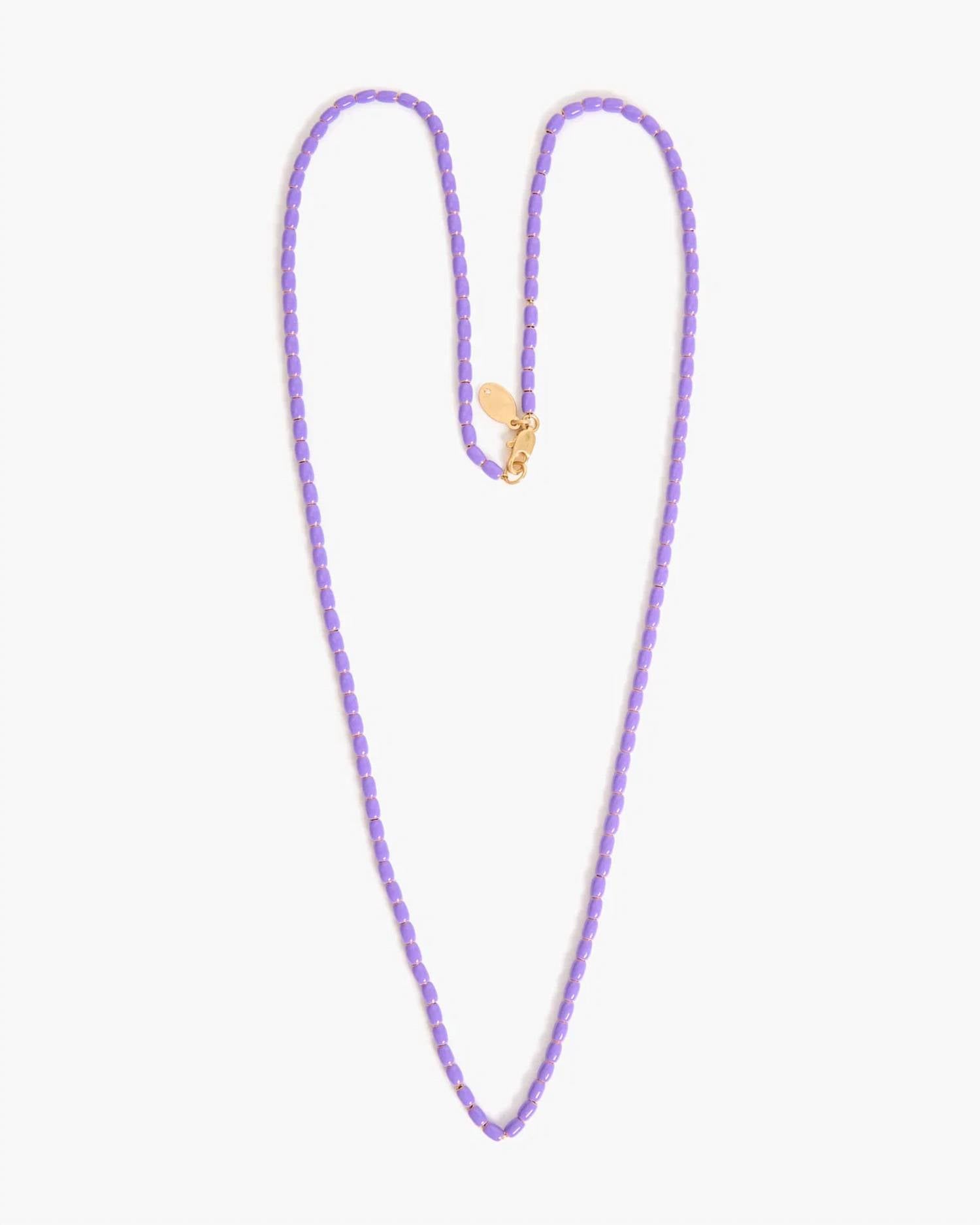 Clare V. - Enamel Barrel Chain Necklace