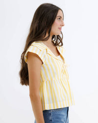 Downeast - Sunshine Striped Blouse