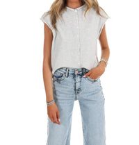 Things Between Heartstrings Sweater Vest Cardigan in light grey - women's cardigan - view 4