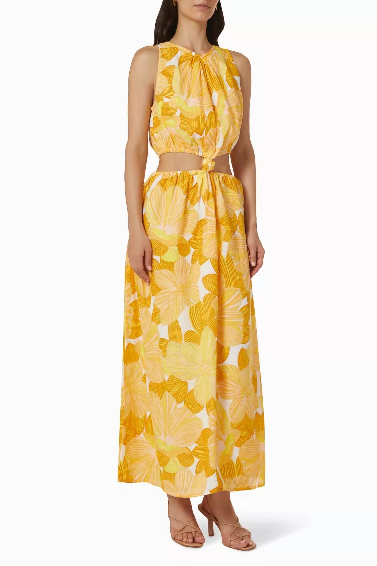 Faithfull The Brand - Zeta Linen Floral Dress
