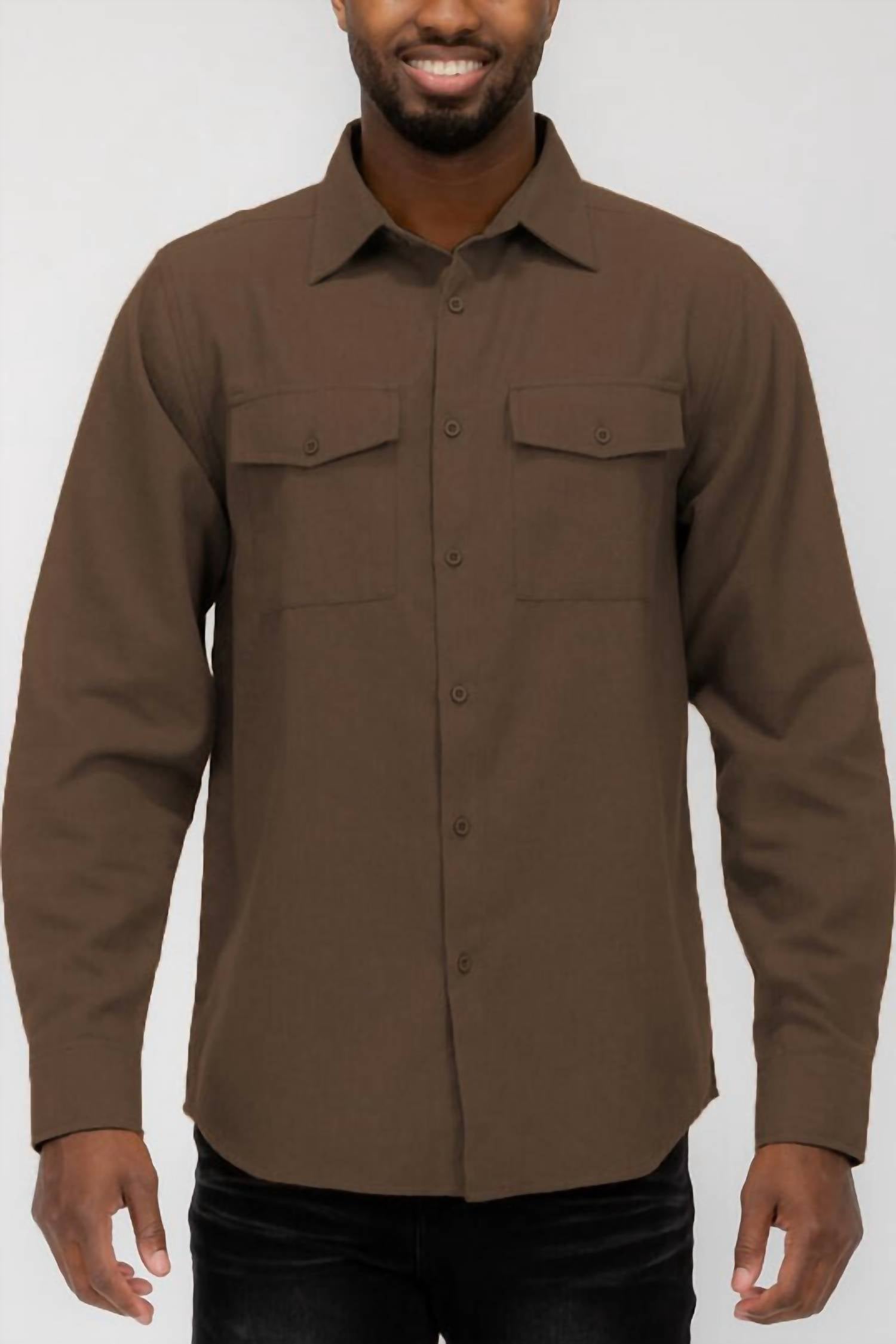 Weiv - Long Sleeve Button Down Flannel