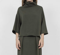 Corinne Collection Bucket Sweater in artichoke - women's sweater