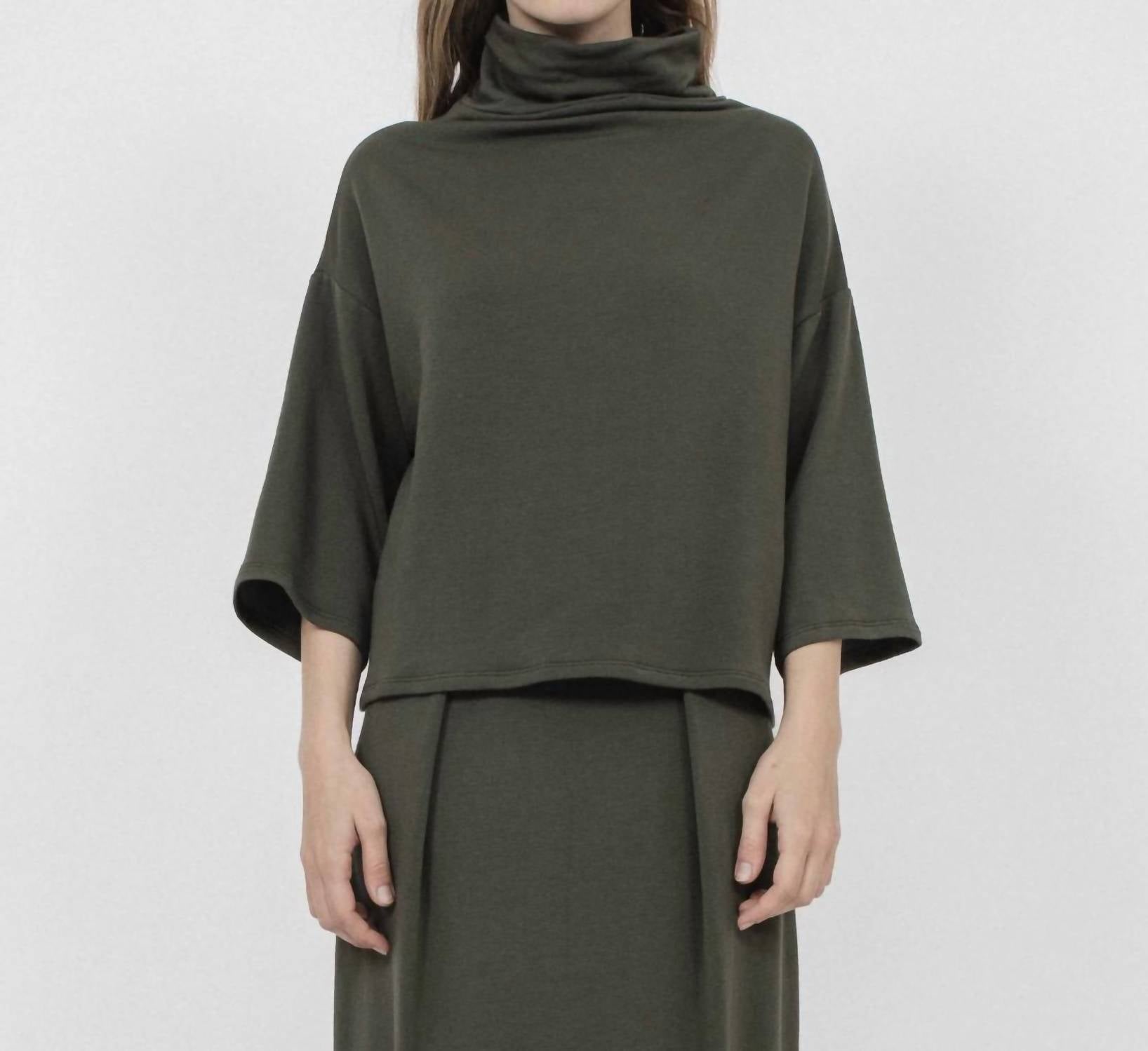 Corinne Collection Bucket Sweater in artichoke - women's sweater