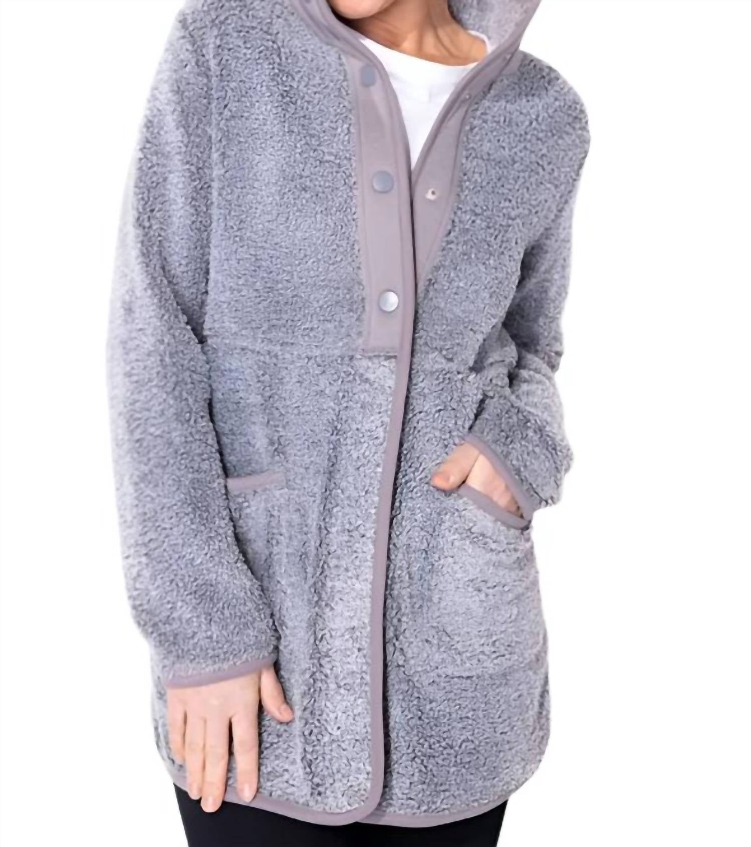 Escape By Habitat - Sherpa Fleece Snap Front Jacket