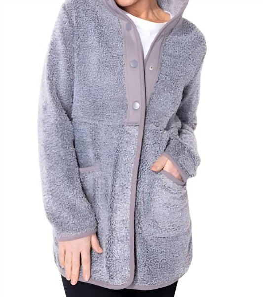 Escape By Habitat - Sherpa Fleece Snap Front Jacket