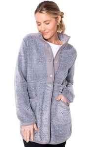 Escape By Habitat - Sherpa Fleece Snap Front Jacket