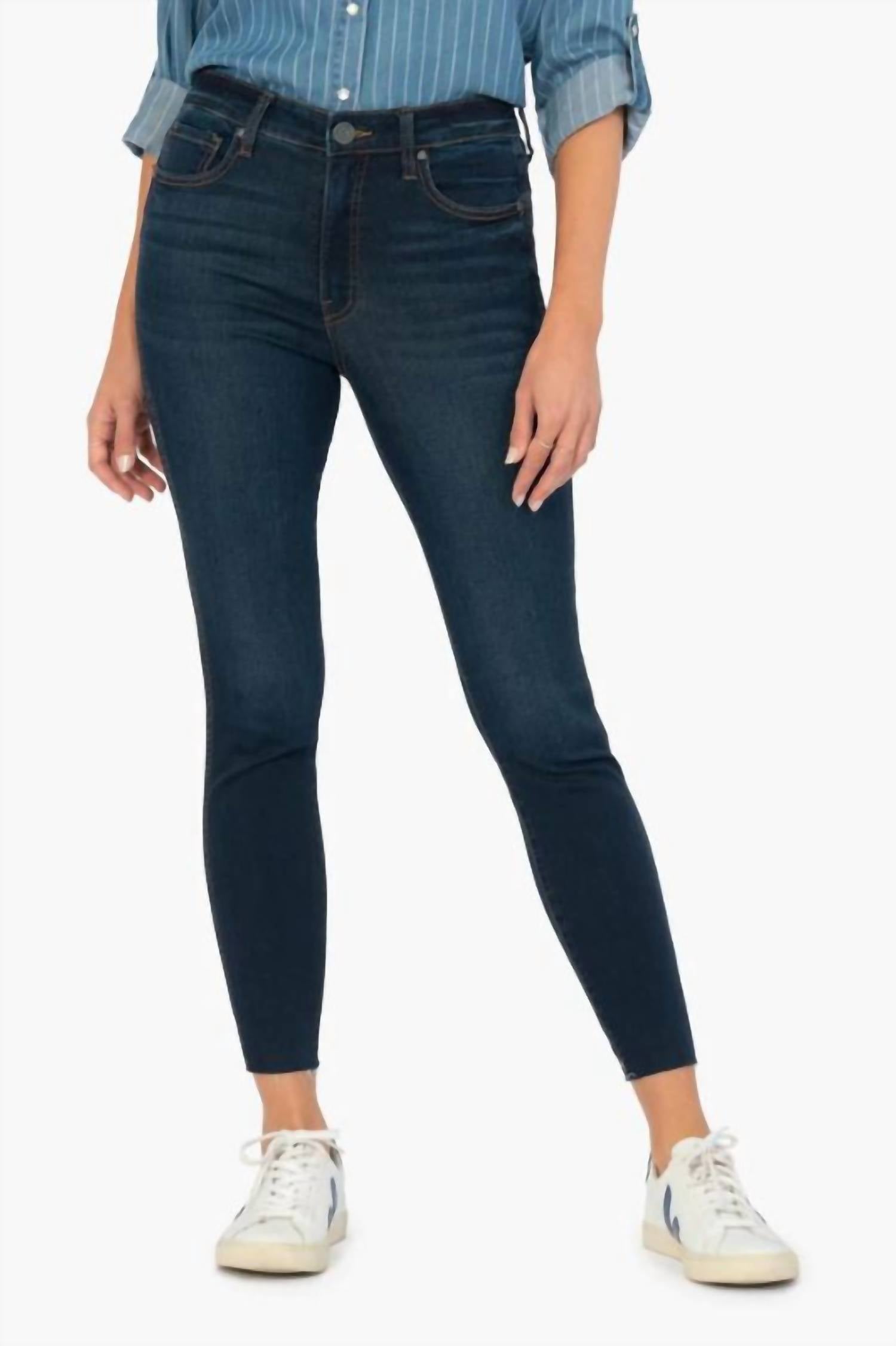Kut From The Kloth - Connie High Rise Ankle Skinny Raw Hem Jean