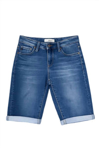 Kancan - Women's Midrise Cuffed Bermuda Short