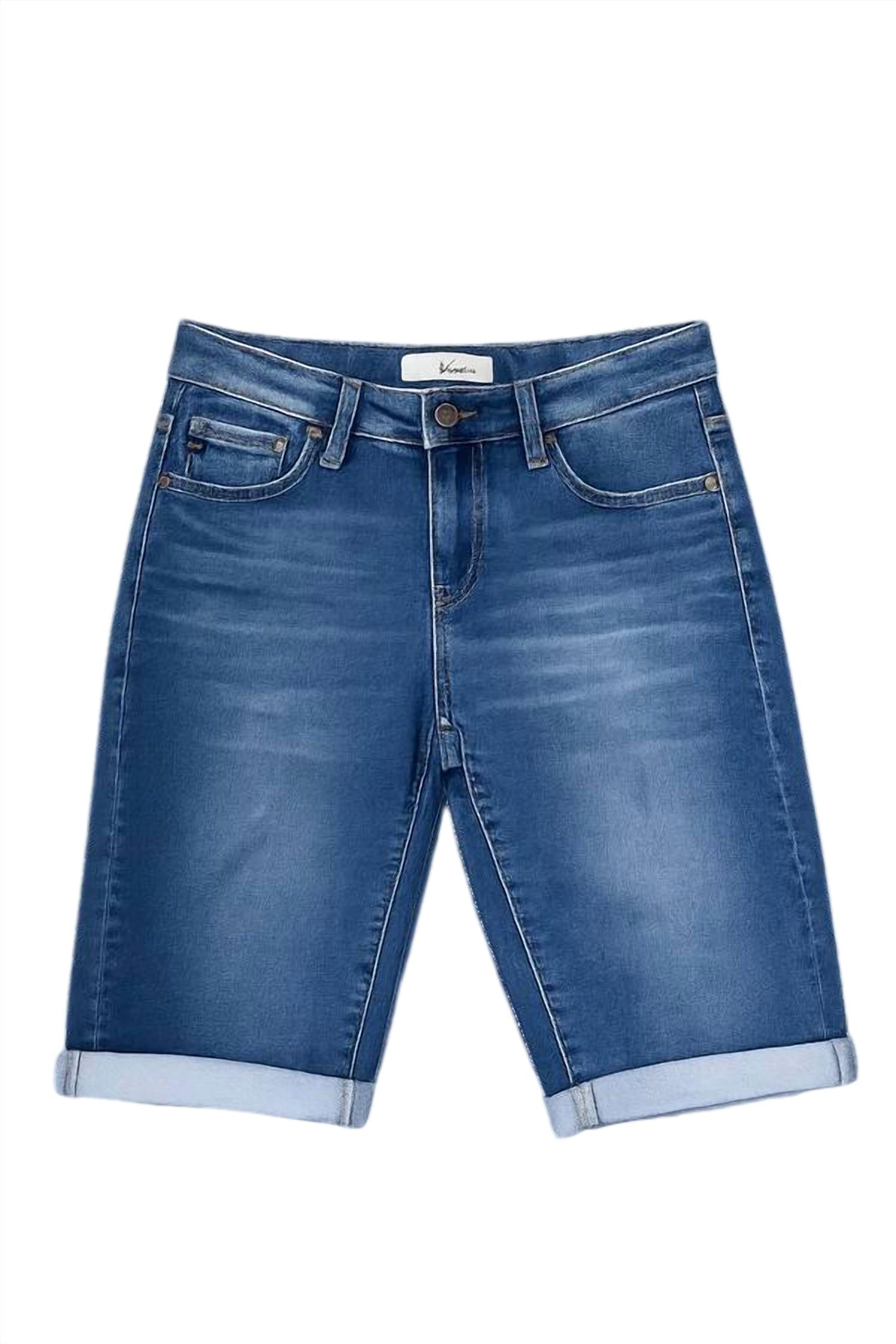 Kancan - Women's Midrise Cuffed Bermuda Short