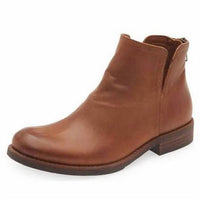 CHOCOLAT BLU Women's BRICE Bootie in caramel leather - women's shoe
