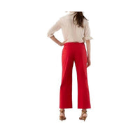 Ann Mashburn Frankie Cropped Pants in red - women's pants - alternate view