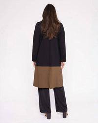 Ripley Rader - Ponte Knit Color Block Smoking Jacket