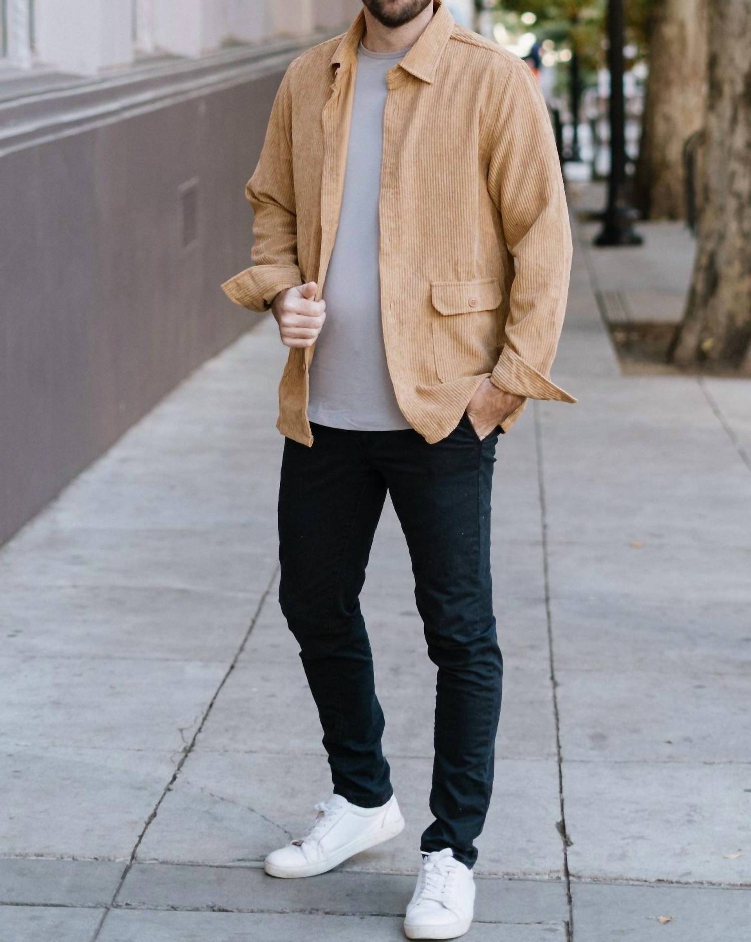 Soulstar - Corduroy Shirt Jacket