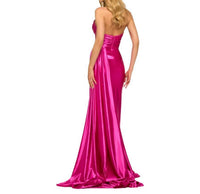 Sherri Hill - Satin Strapless Corset Gown