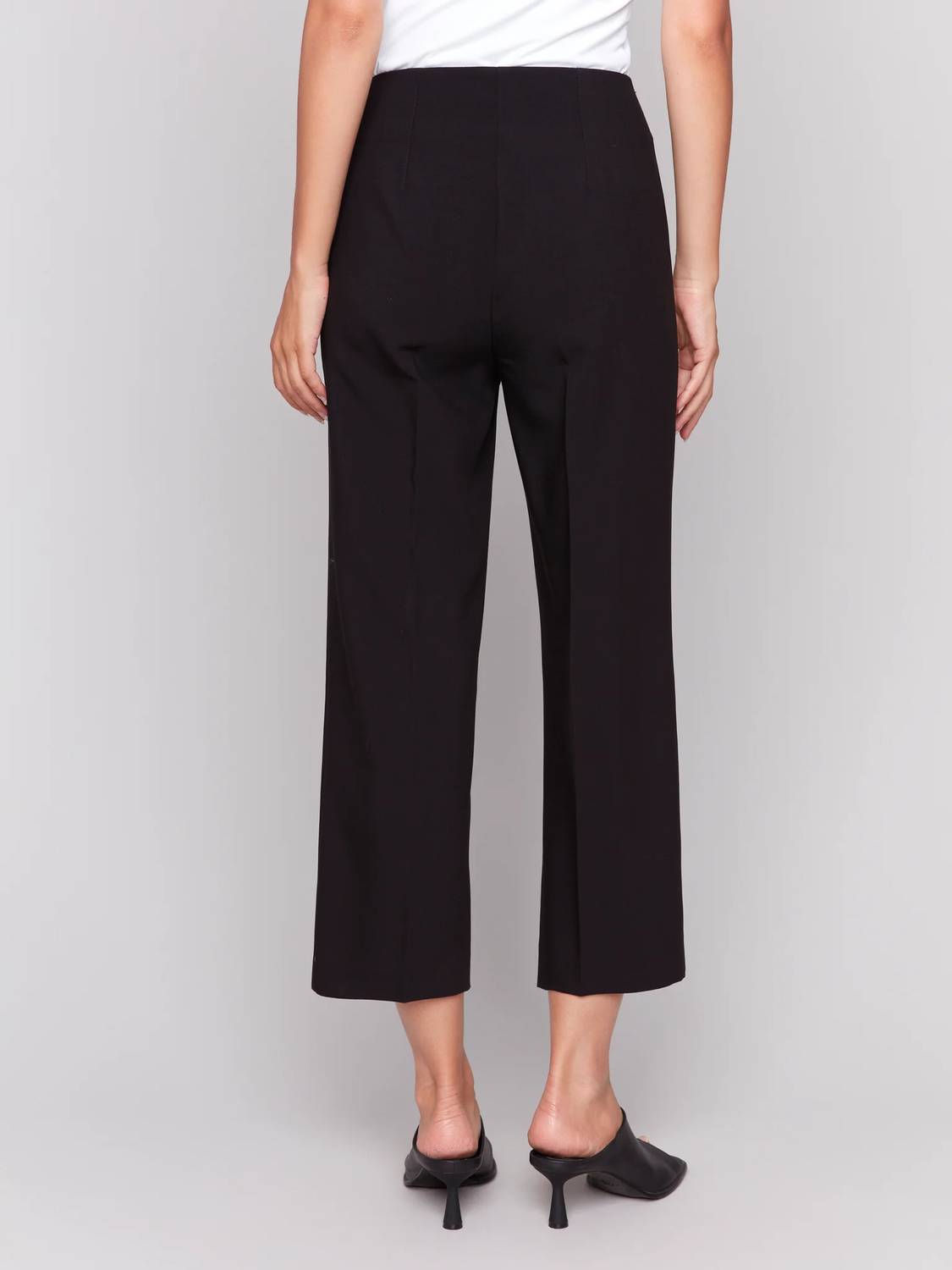 Charlie B - Wide Leg Pants With Side Zippers
