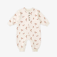 Quincy Mae Kid's Relaxed Jumpsuit in electric heart - kids' item - detail view