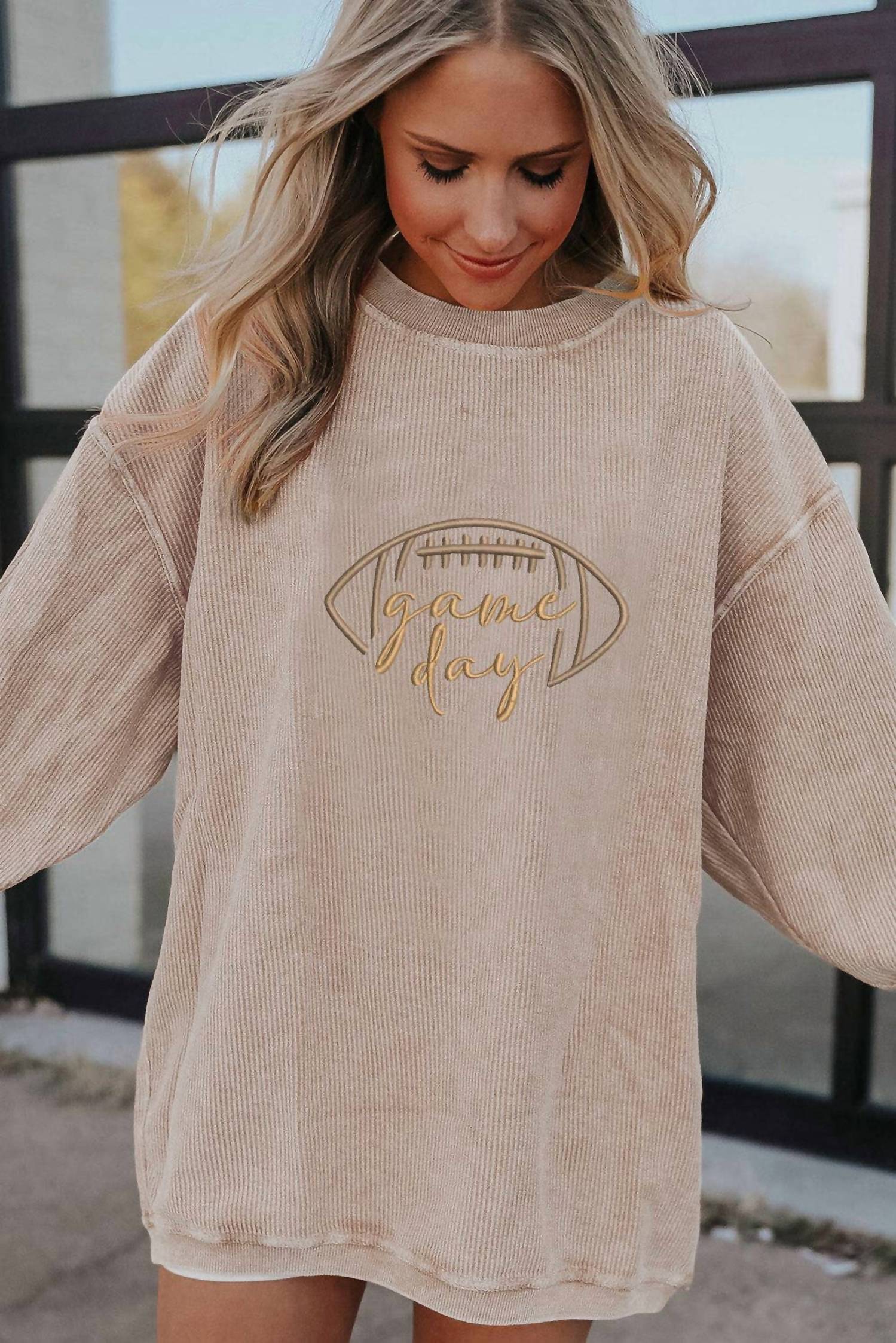 Lovesoft - Game Day Embroidered Sweatshirt