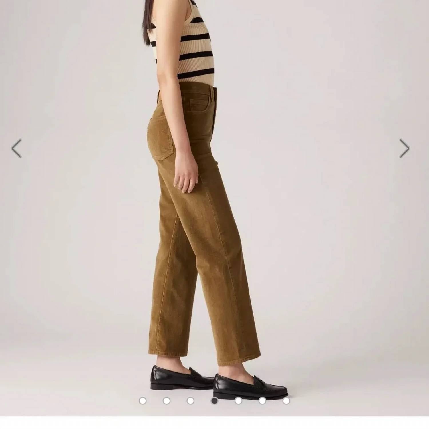 Levi'S - Premium Ribcage Straight Ankle Corduroy Jeans