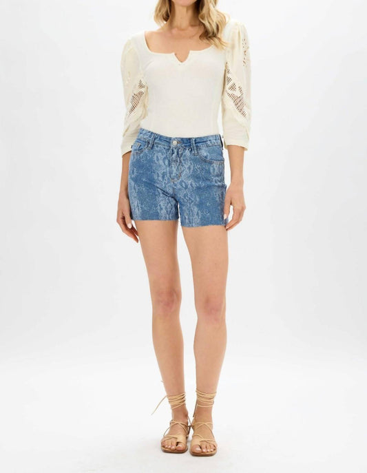 Judy Blue - Midrise Denim Cut Offs Short